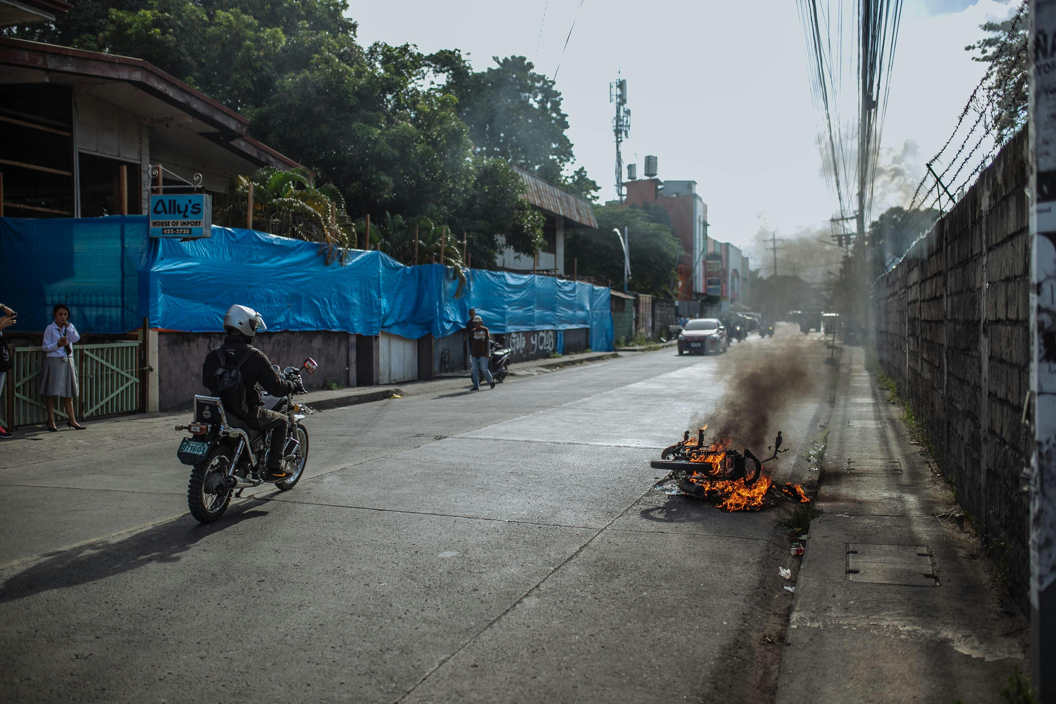 Free stock photo of daily news, fire, motorbike