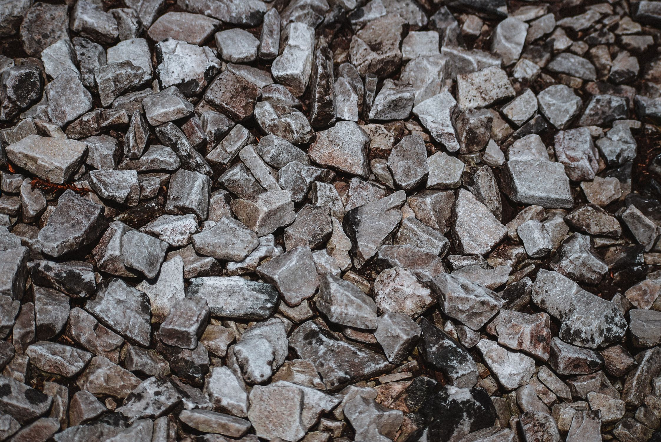 Brick Rocks Top View Rocks on Ground in Top View · Free Stock Photo