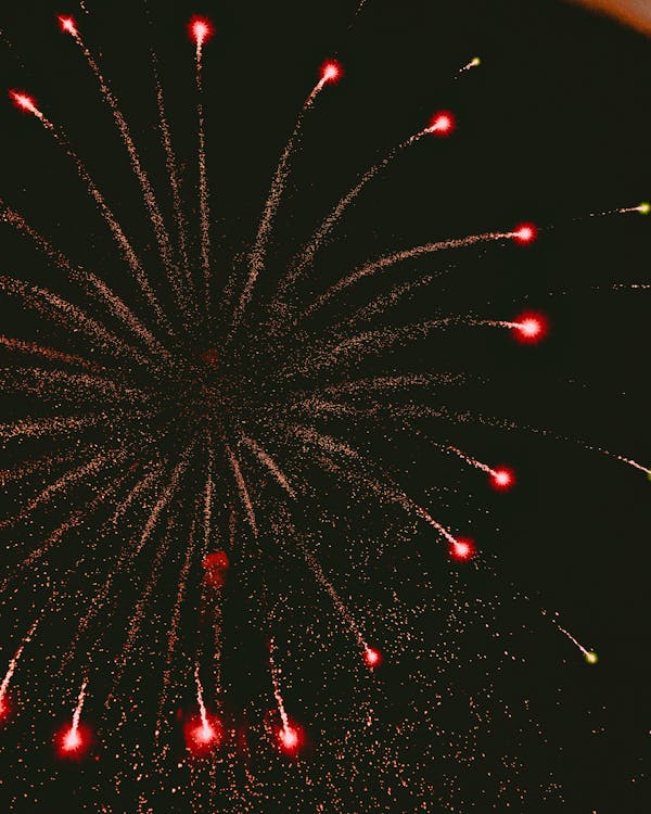 A Fireworks Display at Night