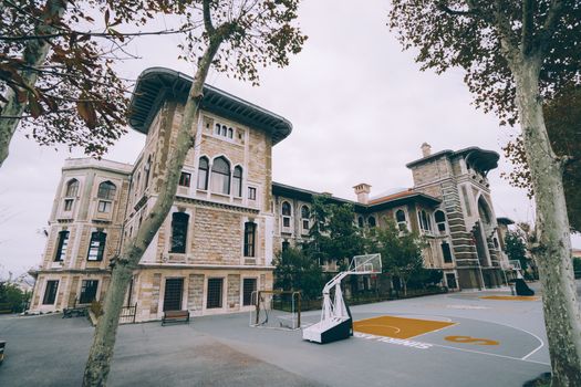 high school building