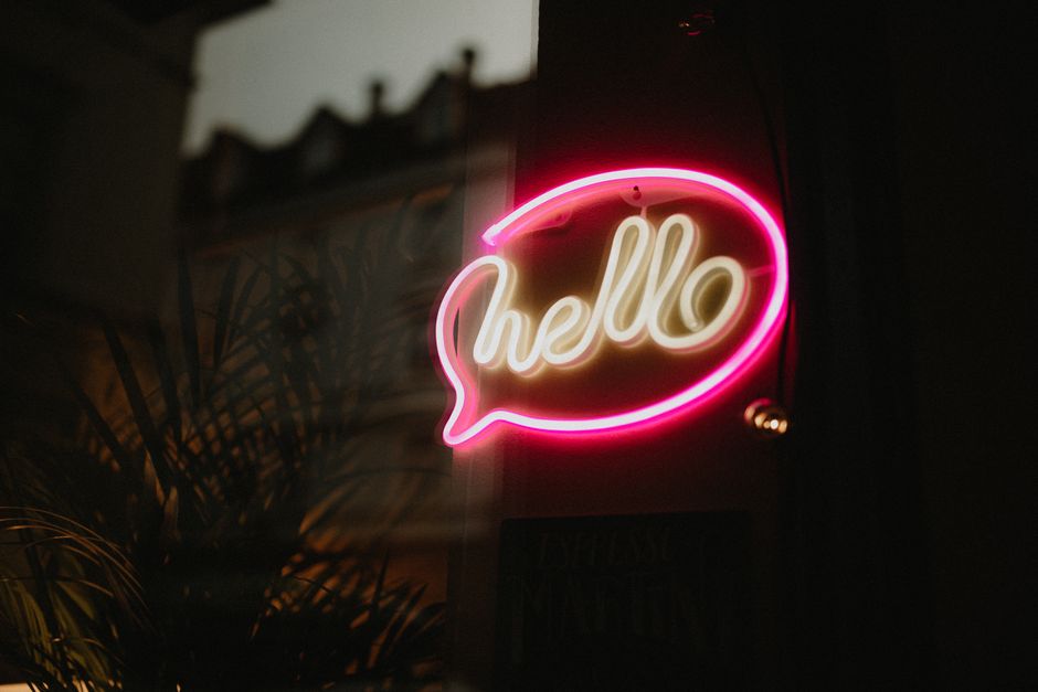 Welt Hallo Tag