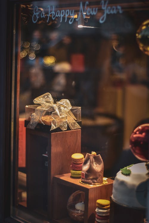 Gifts in Window Display