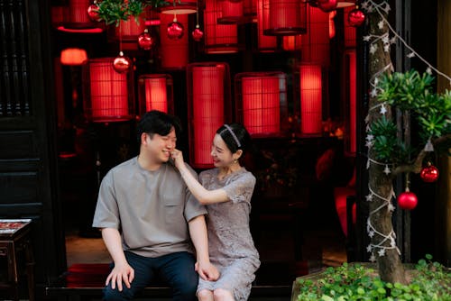 Fotobanka s bezplatnými fotkami na tému ázijský pár, dvojica, láska