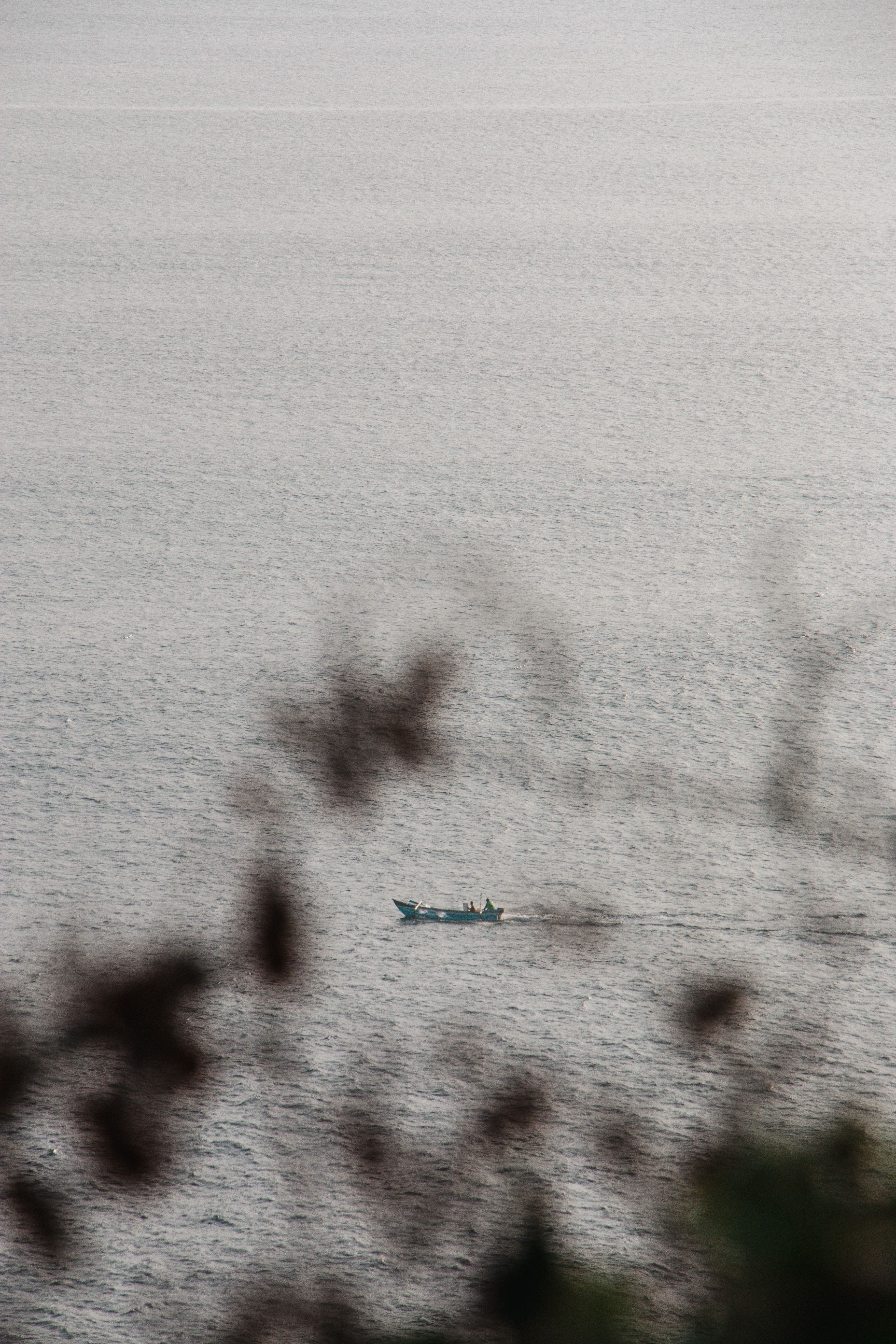 Aerial View of Boat on Sea · Free Stock Photo