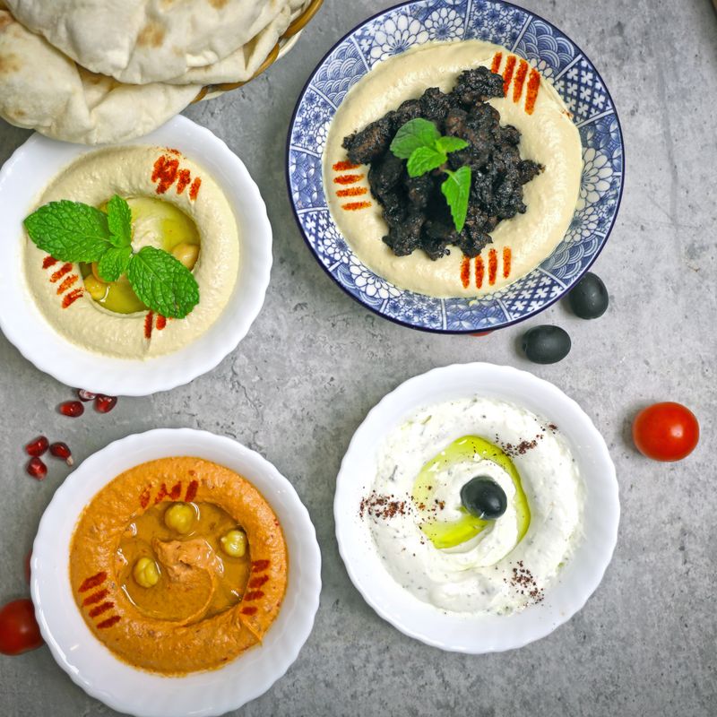 Labneh and Black Olives Manakish