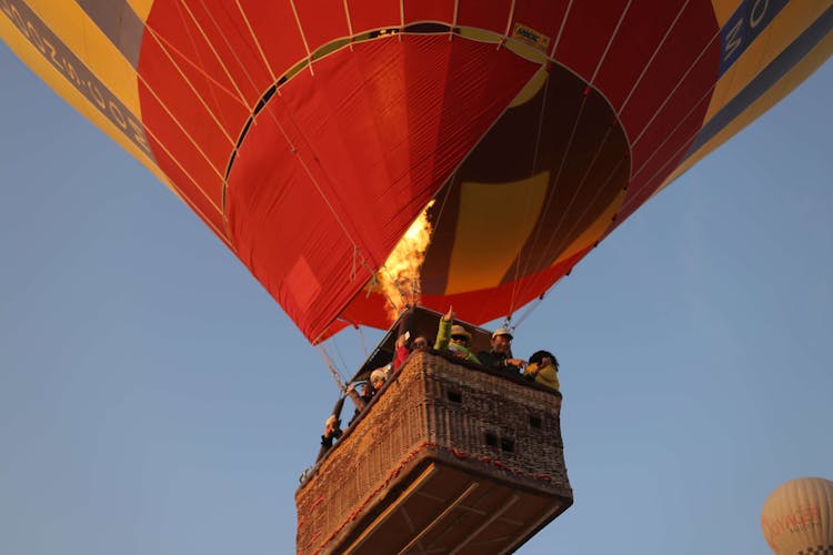 People On A Hot Air Balloon