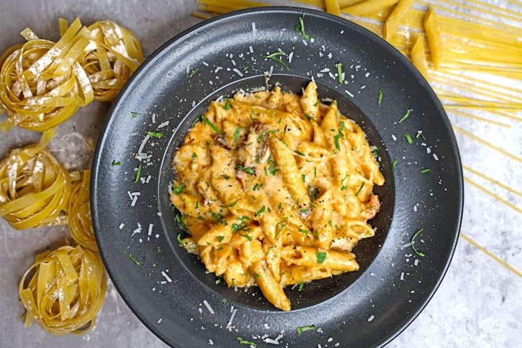 Macaroni And Cheese In A Bowl