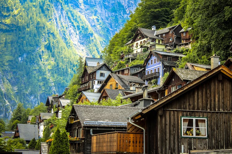 Houses Near The Mountain