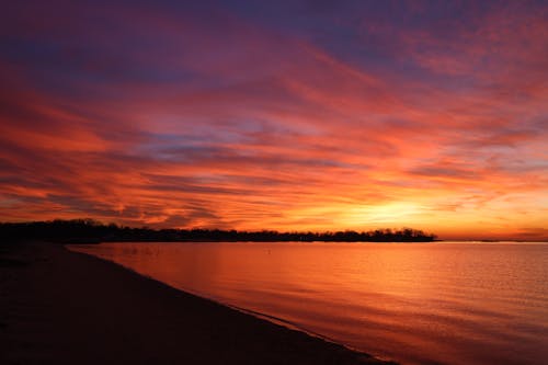 Foto stok gratis Fajar, garis pantai, jam emas