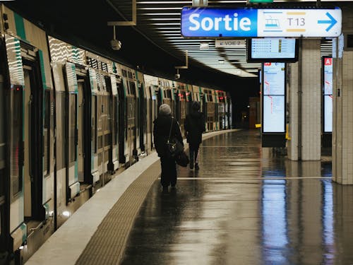 Foto d'estoc gratuïta de andana, estació, gent