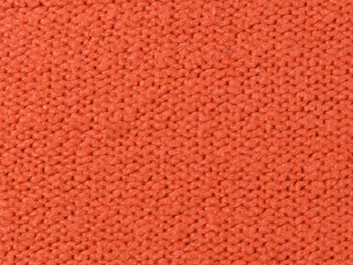 Close-up of Orange Woven Fabric
