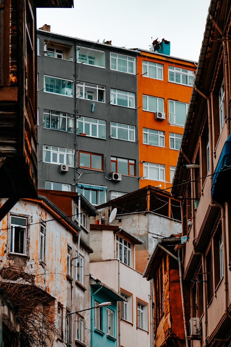 Low Angle Shot Of Concrete Buildings