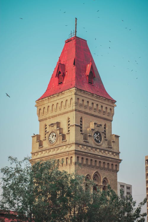 Low Angle Shot of Tower