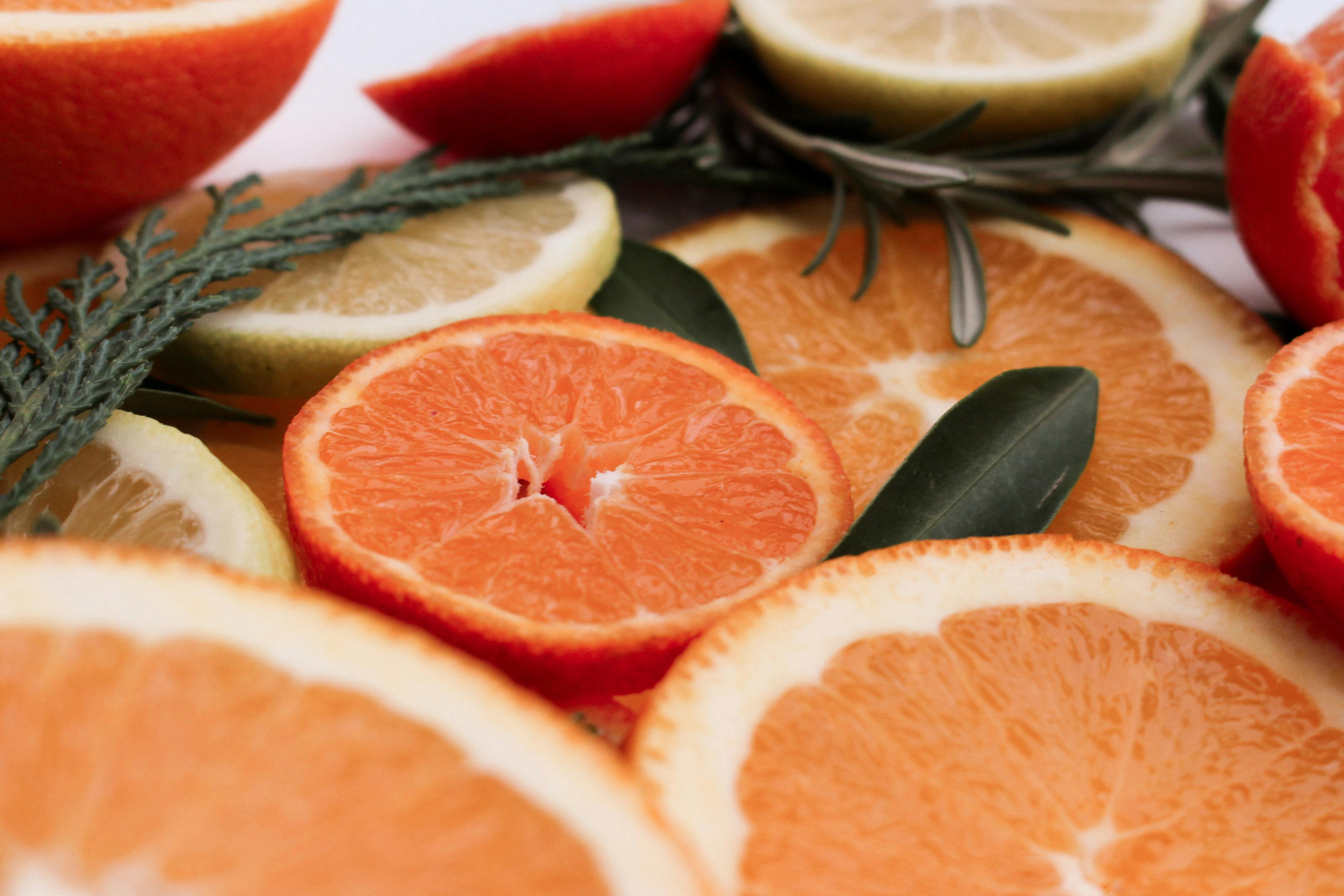 Sliced Citrus Fruits in Close Up Shot · Free Stock Photo
