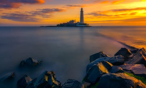 Scenic Photo of a Lighthouse