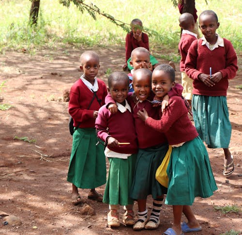 Free Tanzanian School Children Stock Photo