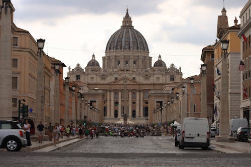 People In Front of St. Peter's Basilica