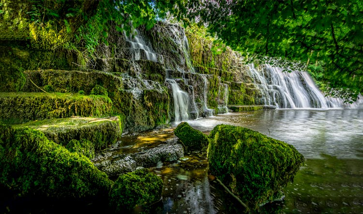 Scenic Photo Of A Waterfalls