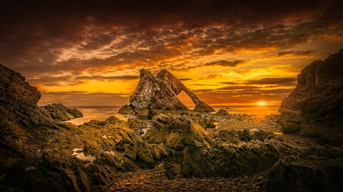 Rock Formation during Golden Hour