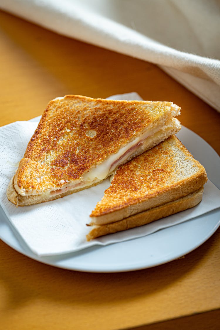 Grilled Cheese On A Plate