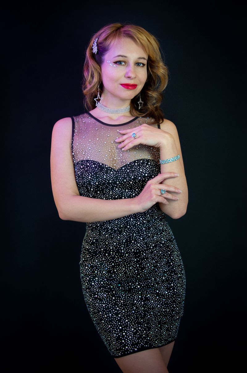 Black sparkling