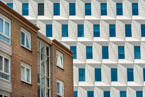 Building with Blue Windows