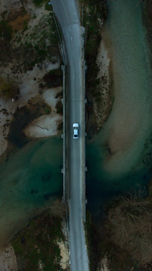 Photos gratuites de fleuve, photo avec un drone, photographie aérienne