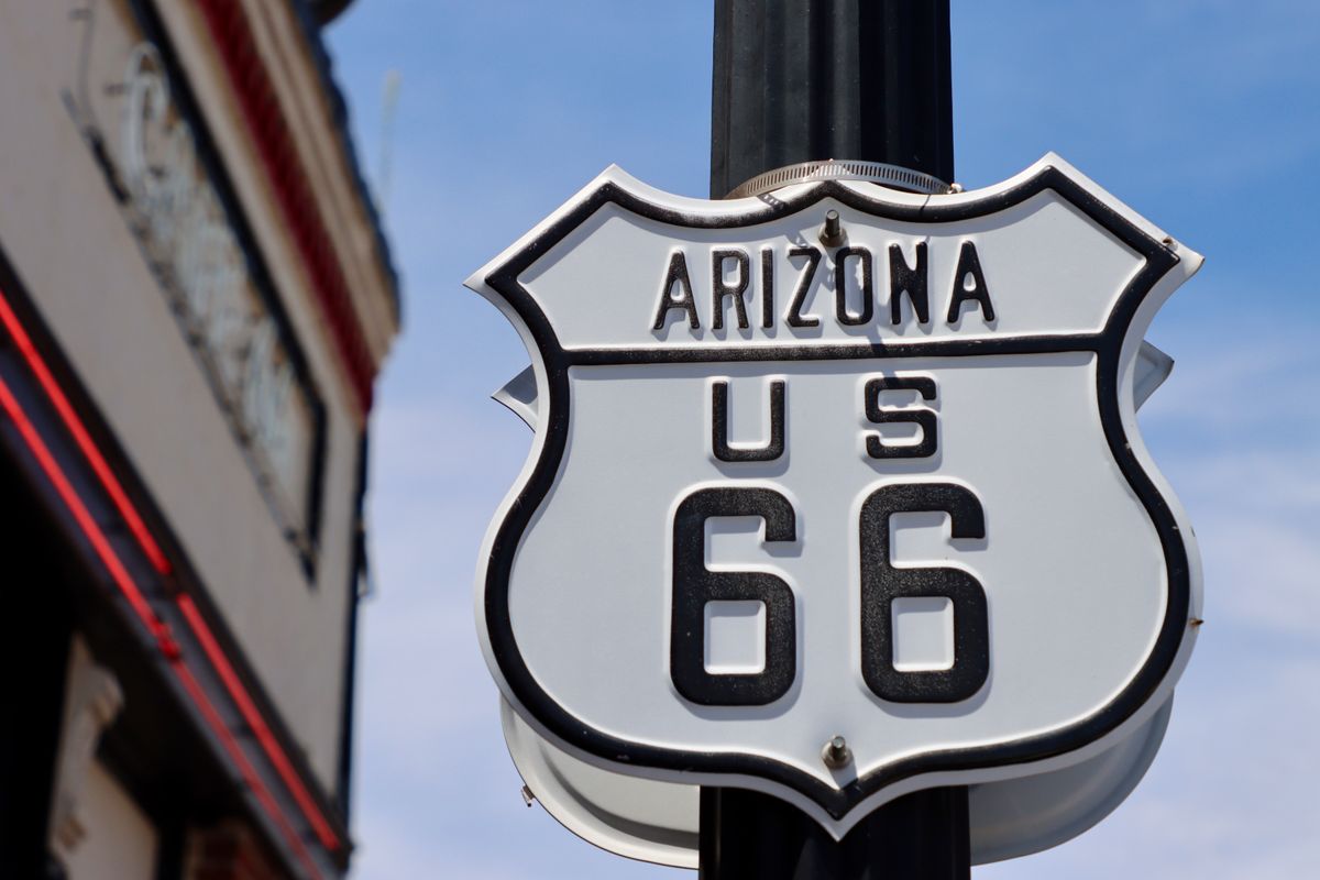 美国66号公路Route 66公路标志牌