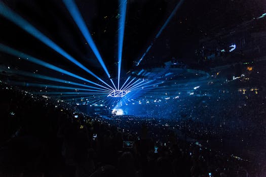 这场音乐会激动人心，配有迷人的灯光表演，非常适合音乐爱好者