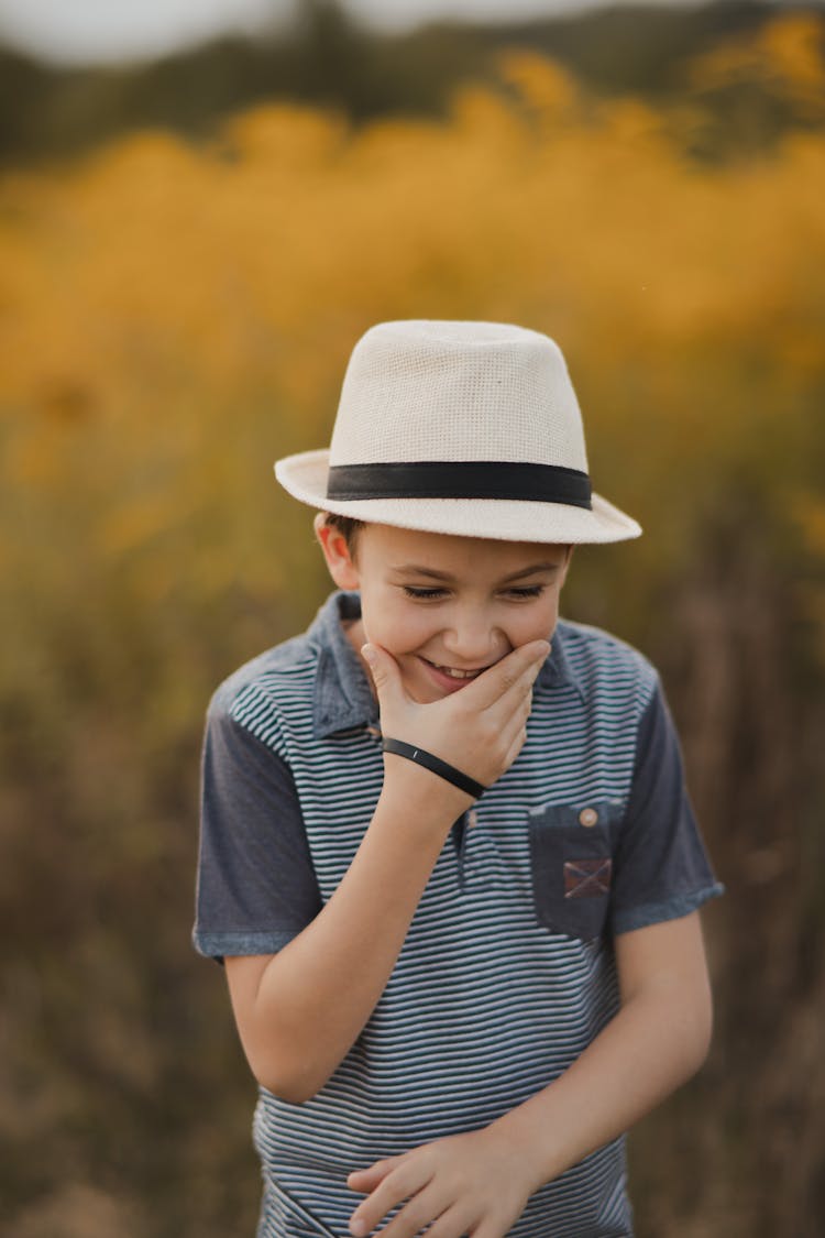 Smiling Boy In Hat