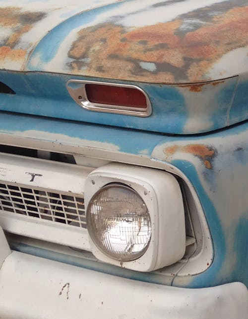 Free stock photo of blue, chevy, grill