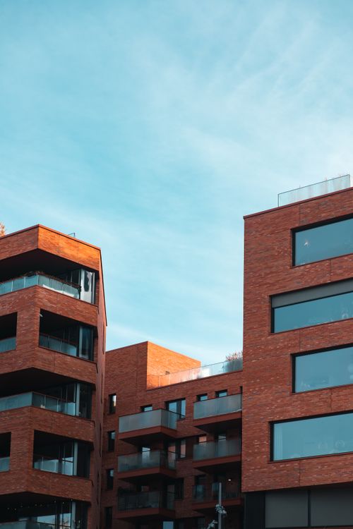 Free Discover contemporary architecture with brick facades in Oslo, Norway. Stock Photo