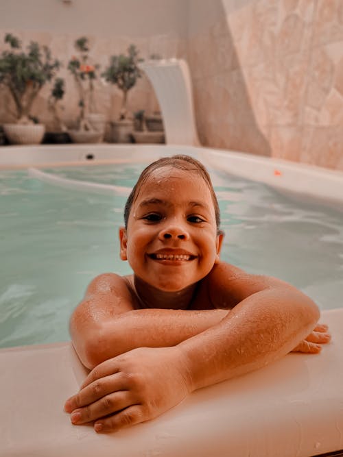 A Kid in a Swimming Pool