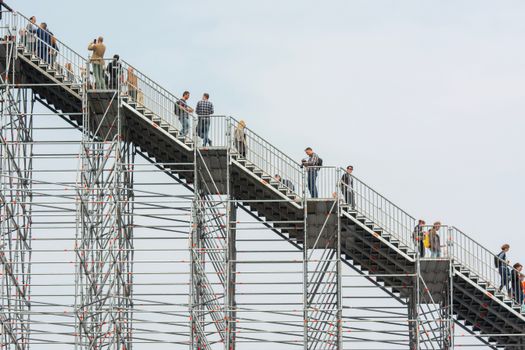People Climbing the Stairs