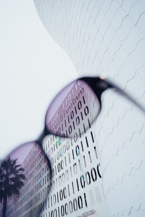 Sunglasses against Modern Architecture