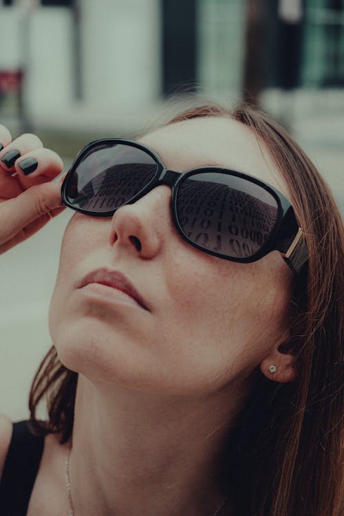 Brunette Wearing Sunglasses