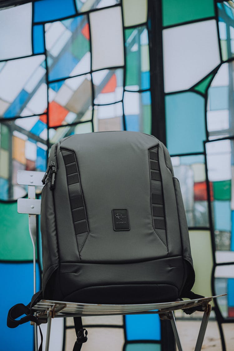 Design Backpack On Chair