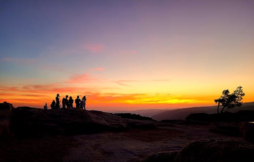 夕阳的颜色, 日落 的 免费素材图片