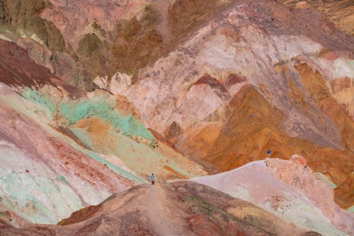 Aerial View of Hills in the Death Valley 