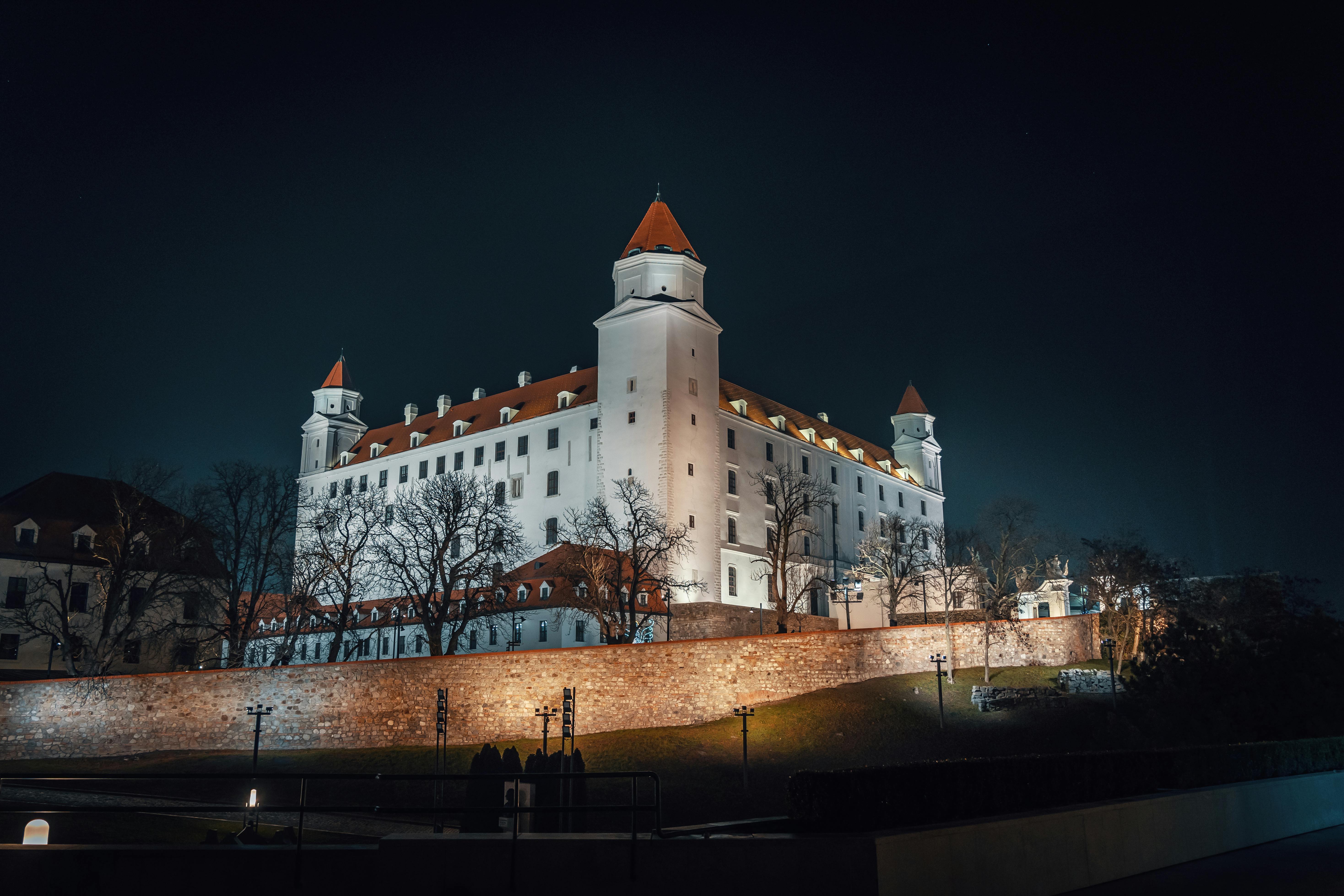 Bratislava Castle at night