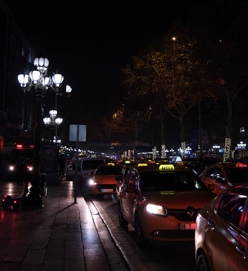 Free stock photo of ankara, cab, night