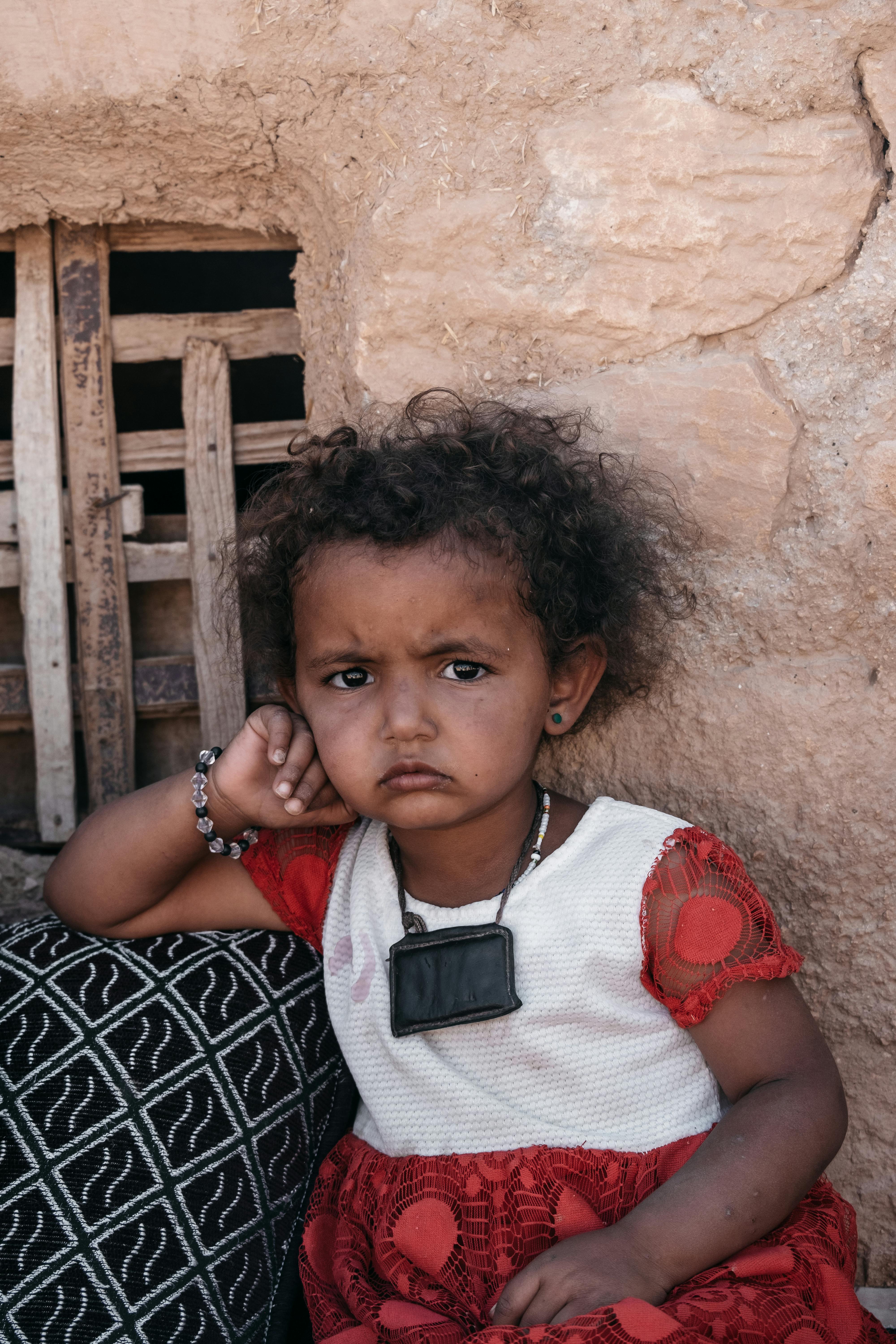 close up photo of a little girl