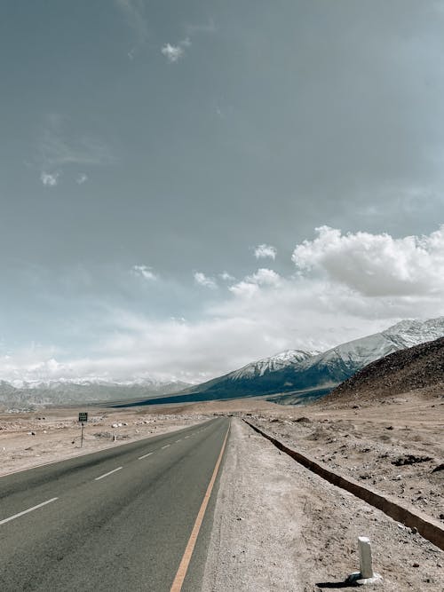 Road and Mountains Landscape