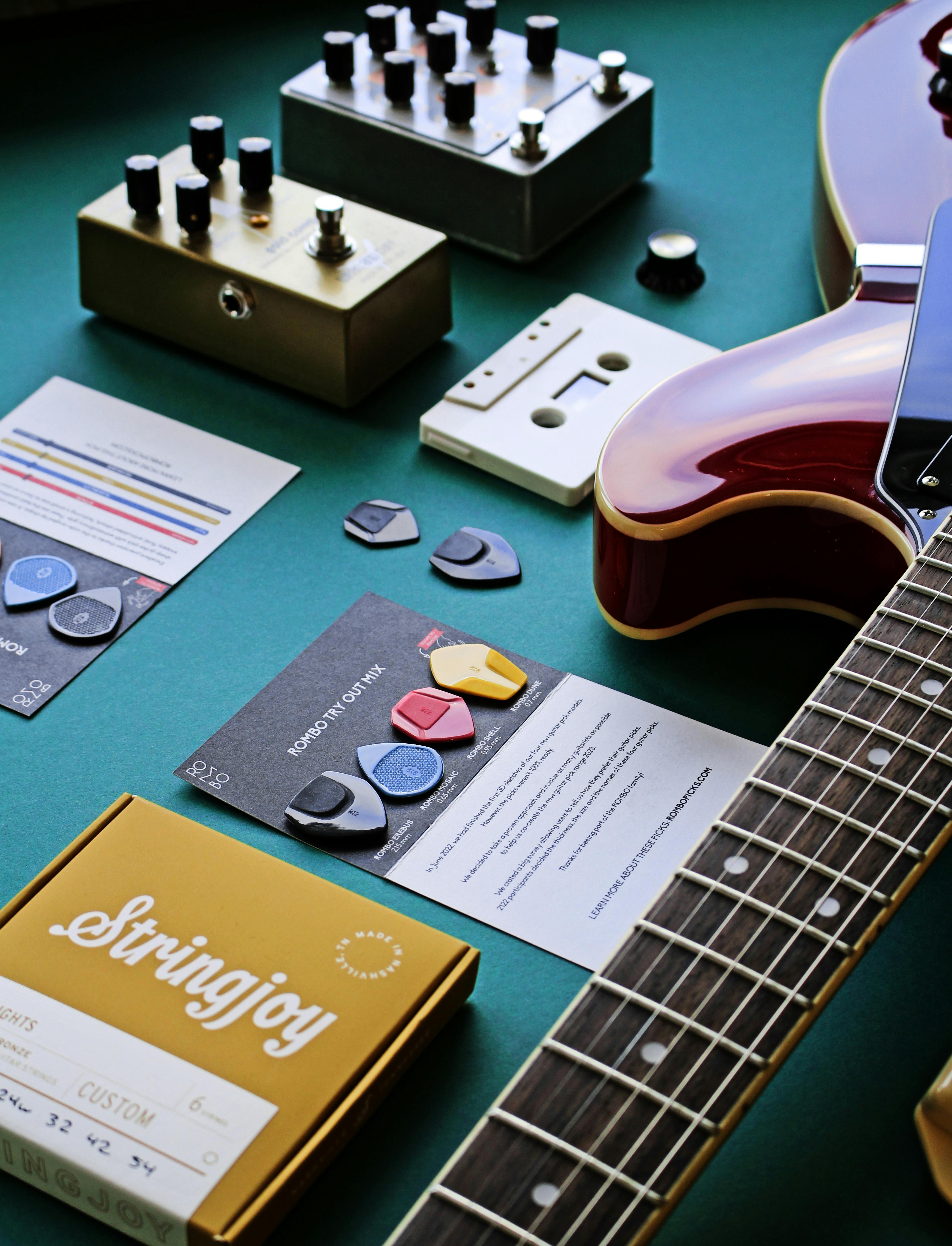 A Photo of JHS Emperor Pedal Used in Guitar Sound Effects · Free Stock