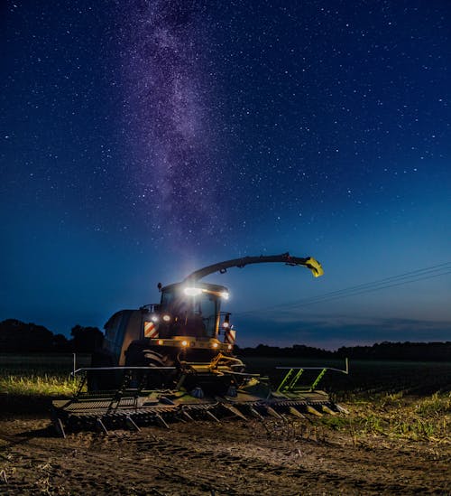 Harvester on Farm