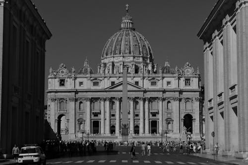 Facade of the St Peter's Basilica in Vatican