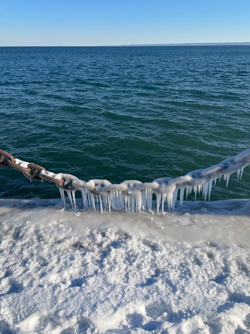 Darmowe zdjęcie z galerii z horyzont, łańcuch, lód