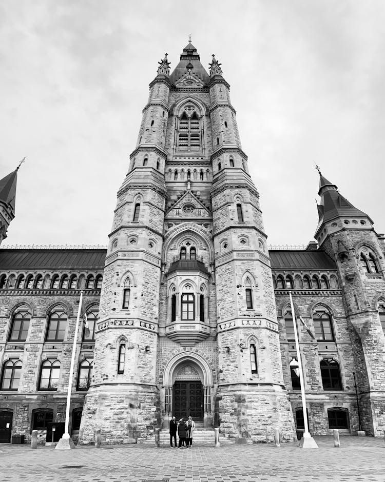 Tower On Parliament Hill In Ottawa