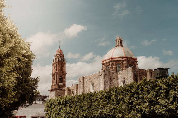 Exterior Of The Church Of San Francisco In San Miguel De Allende