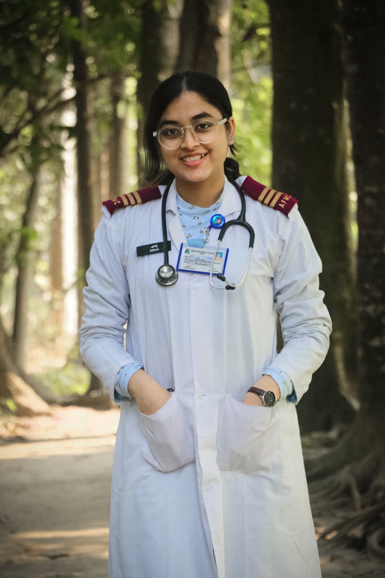 A Doctor Smiling At The Camera